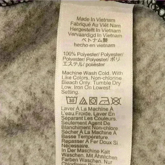 J Crew Funnelneck Black Herringbone Print Fleece Lined Comfy Pullover Sweater - Picture 11 of 14